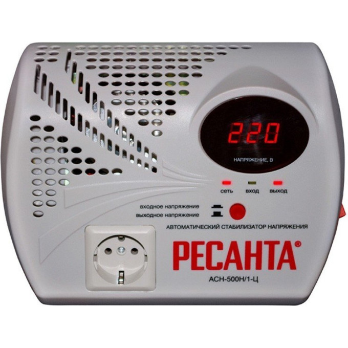 Стабилизатор напряжения серии LUX РЕСАНТА АСН-500Н/1-Ц