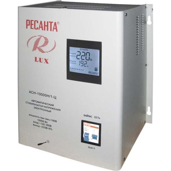 Стабилизатор напряжения серии LUX РЕСАНТА АСН-10000Н/1-Ц