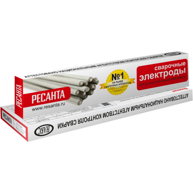 Сварочный электрод РЕСАНТА МР-3 Ф2,0 Пачка 1 кг